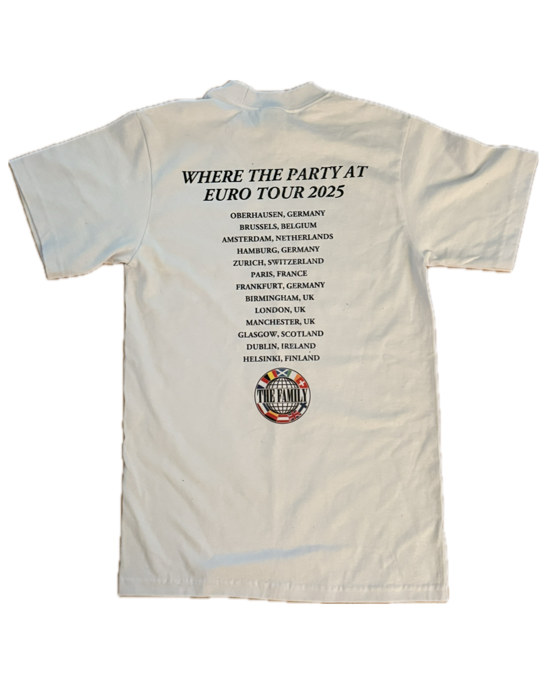 The Family Euro Tour ‘25 T-Shirt White
